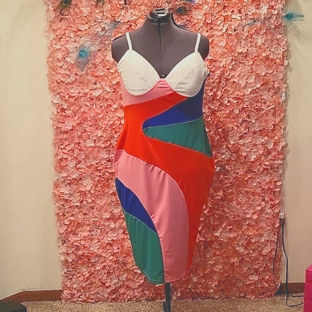 Color Block Party dress